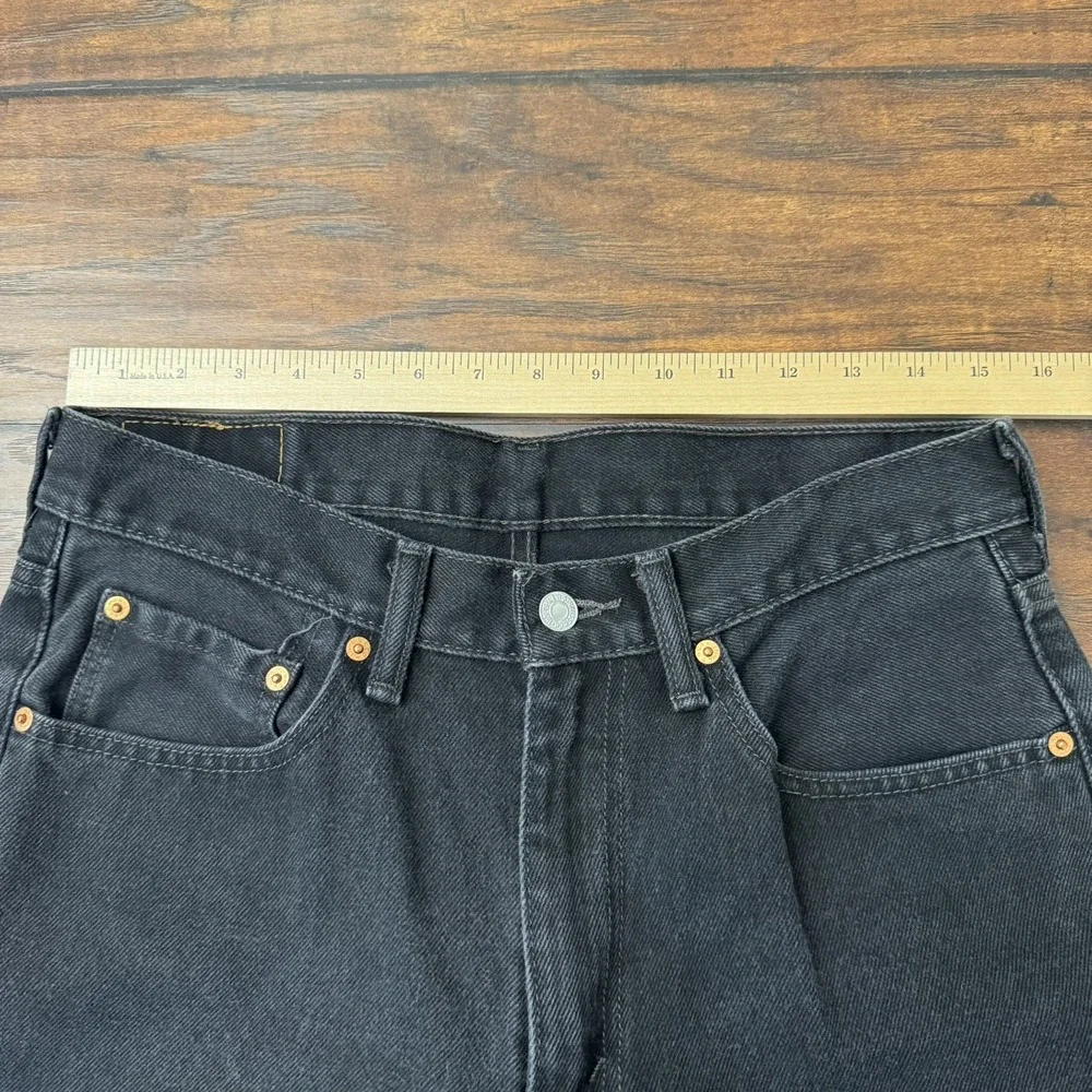 Levis 550 Jeans Men's Sz 32 X 34 Black Straight Denim Vintage Relaxed Fit